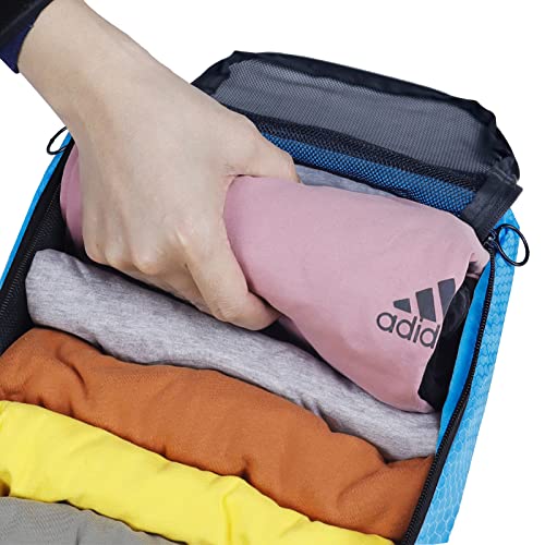 Packing Cubes For Suitcases 4-Pack Travel Cubes For Packing Luggage Organizer Suitcase Organizer Bags Set Packing Bags Travel Bags Carry On Packing Cubes Travel Accessories Blue #TOP2