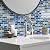 DEWOO Peel and Stick Backsplash 3D Self Adhesive Wall Tile Blue 10 Sheet