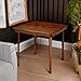 Meco Stakmore Stylish Durable Versatile Square Solid Wood Scalloped Edge Compact Folding Traditional Card Table for Home Use, Cherry