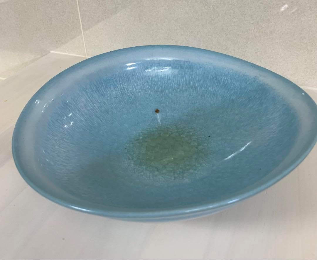 水色の萩焼 大1 &amp; 小皿7枚