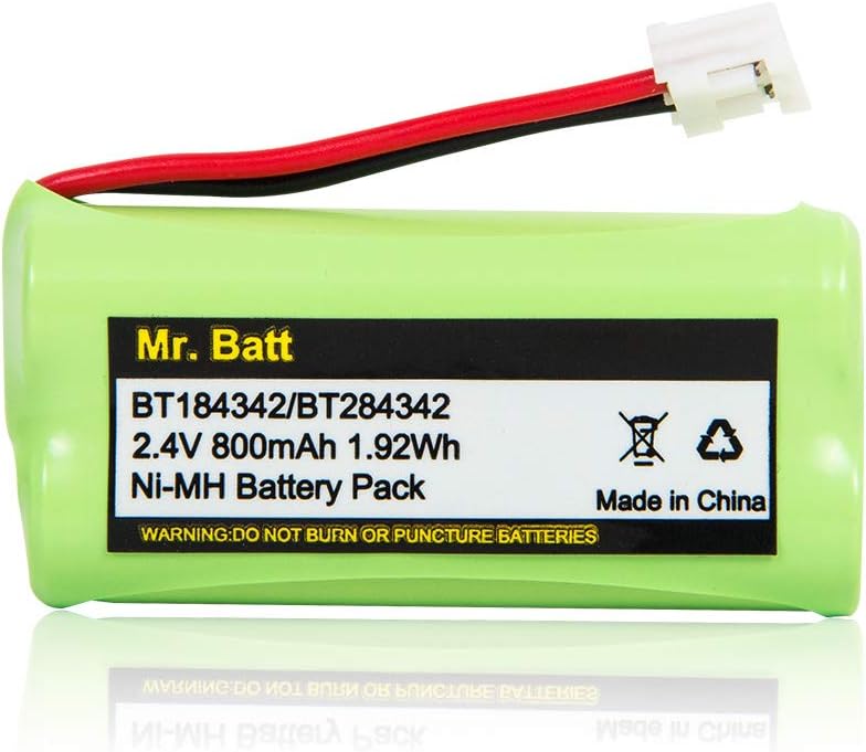 BT18433 BT28433 BT184342 BT-1011 Replacement Battery for Vtech Cordless Phone CS6209 CS6219 CS6229 DS6151 AT&T CL80100 CL80109 Uniden DCX400 Handset (2-Pack)