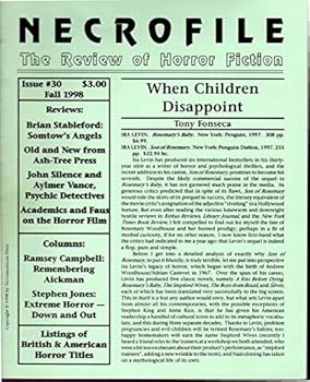 Paperback Necrofile: The Review of Horror Fiction: Issue #30, Fall, 1998 Book