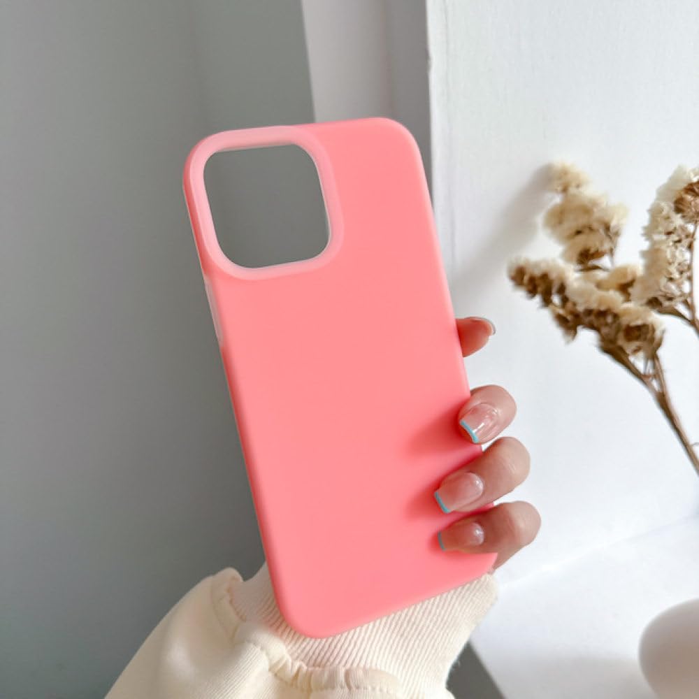 Étui de conception en silicone liquide pour iPhone 14 Pro Max rose - 6