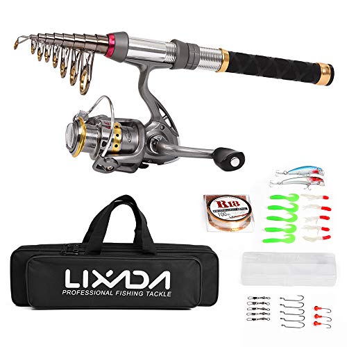 Lixada Mulinello da Pesca Combo in Fibra di