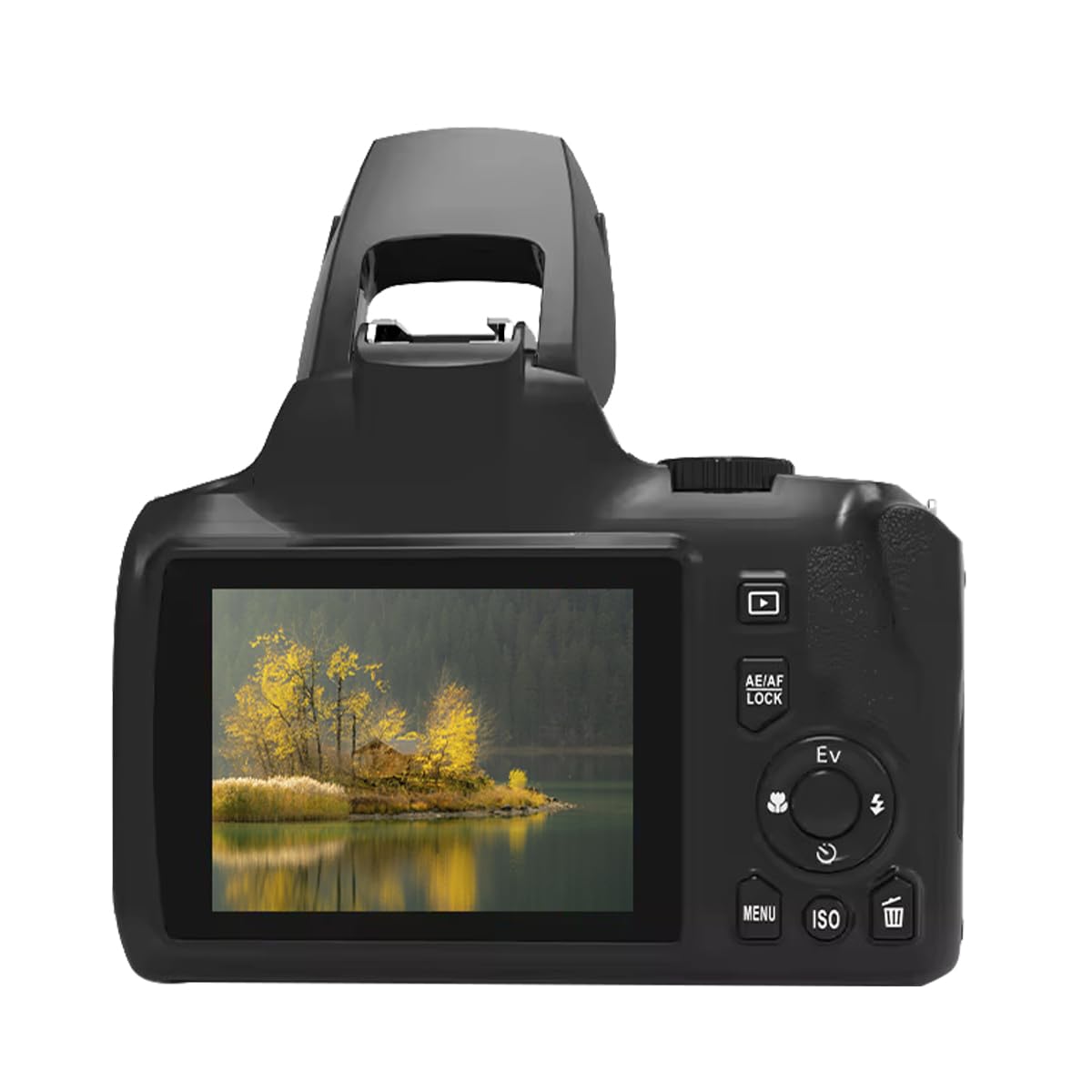 PRIXTON Cámara Digital 4K UHD 64MP Voyager DC700, Cámara de Fotos Wi-Fi y APP, Estabilización Anti‑Shake, Detección Facial, Flash XENON, Zoom Óptico 10X, Pantalla IPS 2,88”, USB-C, MicroSD hasta 256GB
