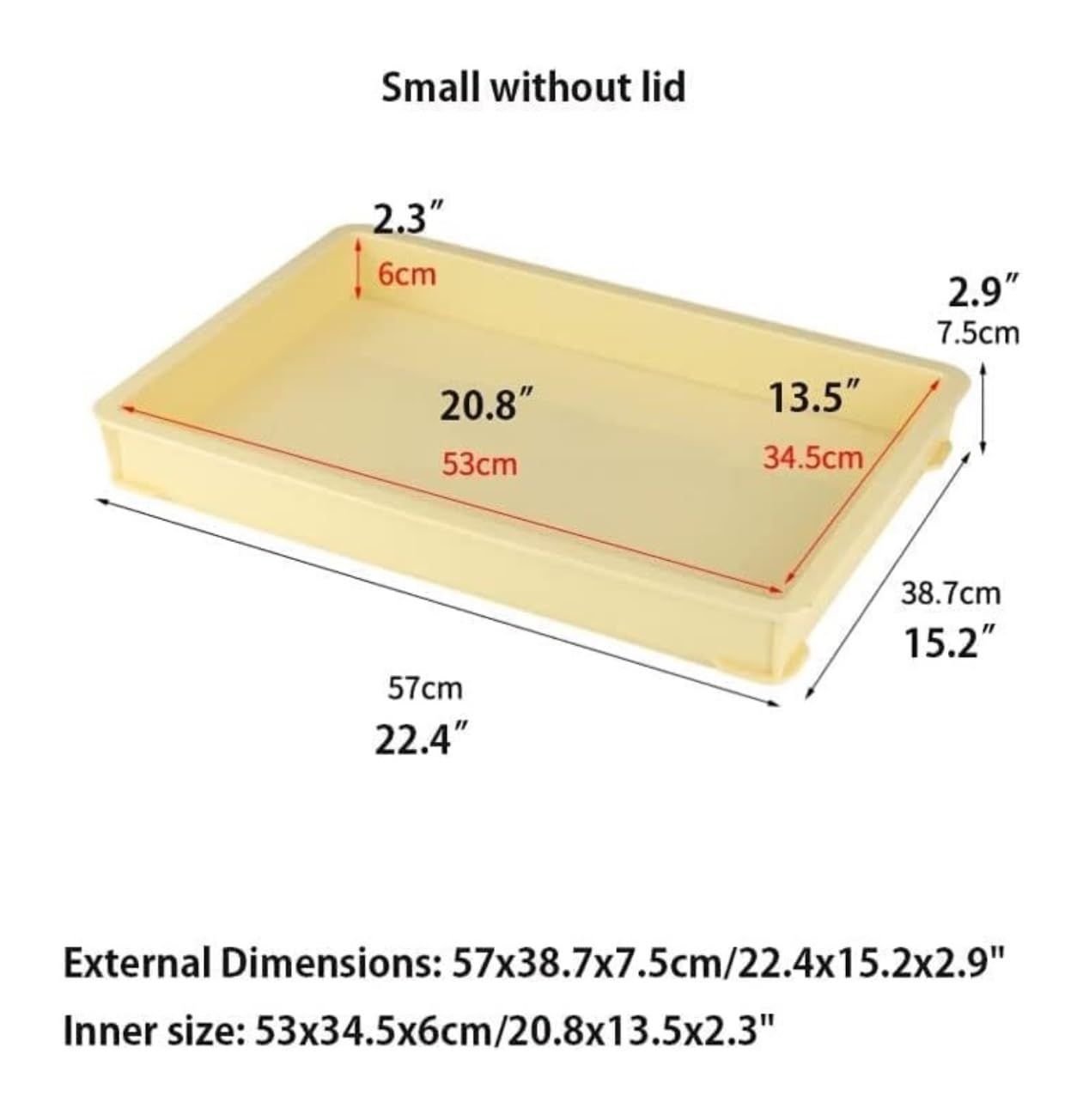 Przechowywanie Kuchenne Chlebak Do Układania W Stos Wielofunkcyjny Pojemnik Przechowywania Plastikowy Na Chleb Bez Pokrywy Do Przechowywania Chleba(57 * 38.7 * 7.5cm)