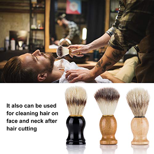 Andoer Barba dos homens Escova de Barbear Barber Salon Homens Facial Barba Limpeza Grooming Applianc