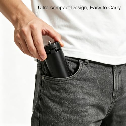 Mini trípode para DJI Osmo Pocket 4 y 3 con soporte de tornillo 1/4 para Vlog 6