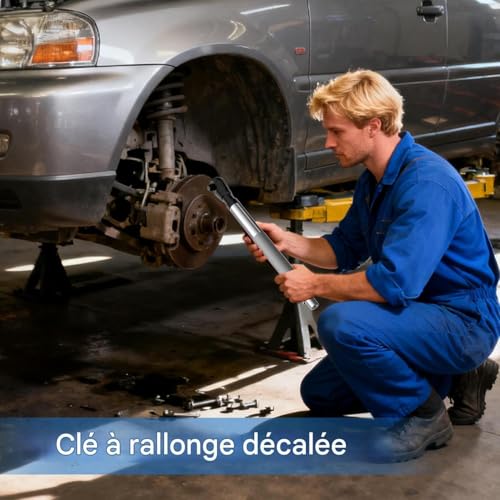 Clé Déportée Robuste pour Espaces Restreints et rallonge de perceuse de 12 mm