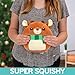 Squishmallows Original 8-Inch Rudolph The Red Nosed Reindeer - Official Jazwares Christmas Plush - Collectible Soft & Squishy Stuffed Animal Toy- Add to Your Squad - Gift for Kids, Girls & Boys