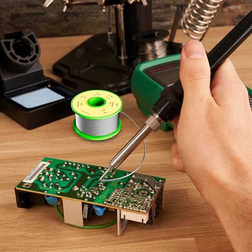 Image of Leffo Rosin Core Solder Wire for Electrical Soldering(0.8mm /50g) - Sn99 Ag0.3 Cu0.7