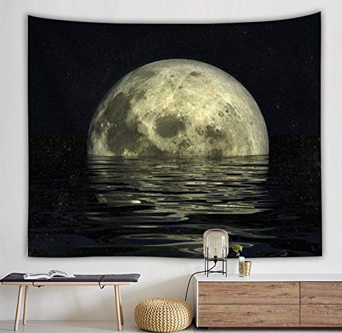 YYZCM Tapisserie Decoration Murale Poster Lune Tapisserie, Drap, Coverlet Plage Fiche, Décoration de Chambre-S/95x73cm Cover