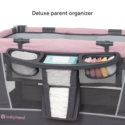 Image of Baby Trend Simply Smart Nursery Center Playard, Dash Pink