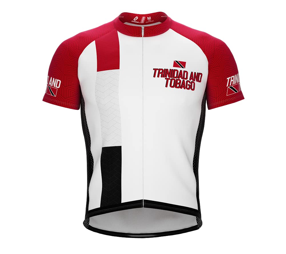 ScudoPro Trinidad and Tobago Heritage Cycling Jersey for Men - Large Multicolor