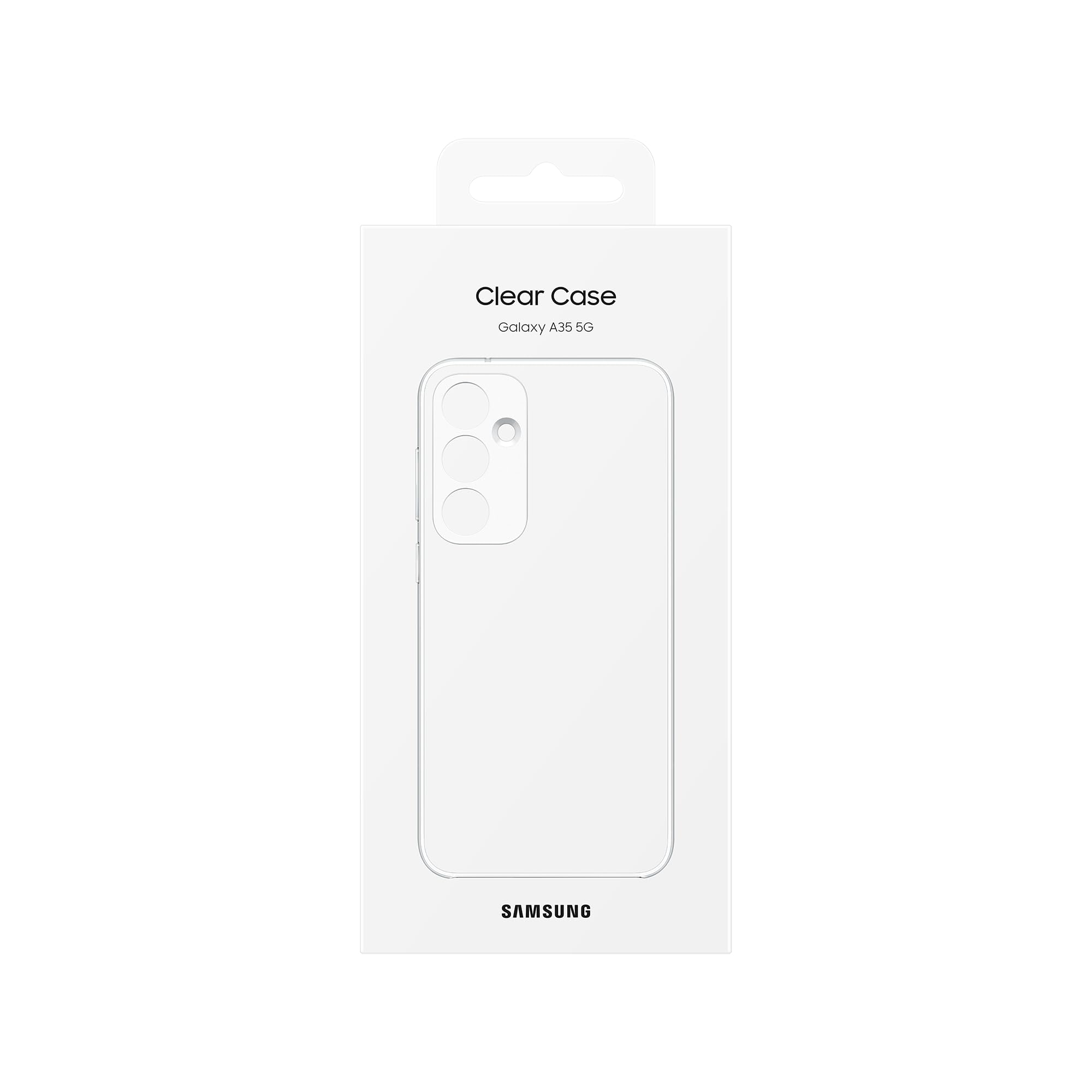 Samsung Clear Case Custodia trasparente antiurto e anti ingiallimento per Galaxy A35 5G