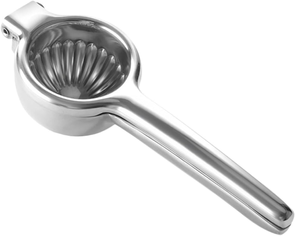 Alipis Handheld Stainless Steel Lemon Squeezer Manual Citrus Juicer for Oranges Grapefruits Limes Fruit Press for Home Kitchen Bar Easy to Use and Clean