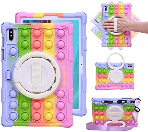 FEZAWIO F11 Android 14 Tablet Case - 10 Inch Soft Silicone Cover With Adjustable Stand & Shockproof Protection