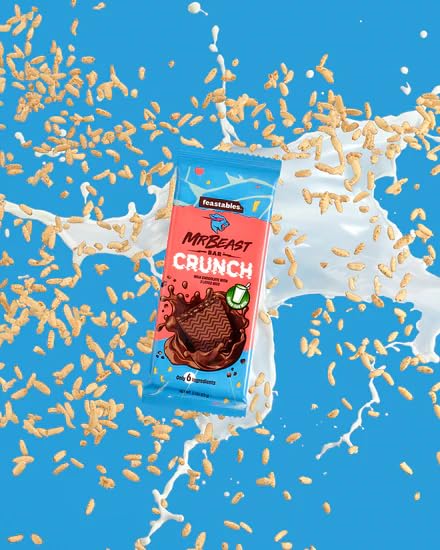 Image of Feastables Mr. Beast Bar Chocolate Bar, (Crunch), 60 Gram
