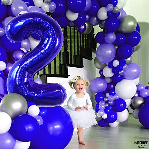 Image of KatchOn Royal Blue 2 Balloon 40 Inch