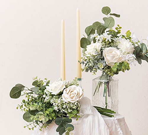 Ling's Moment Artificial Baby's Breath, 18Pcs Gypsophila Greenery Spray White Flowers For Wedding Bouquet/Centerpieces/Boutonnieres/Corsage And Floral Arrangements #TOP4