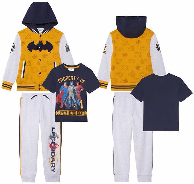 DC kids' 3-piece Character Jacket set (Justic League, 7)