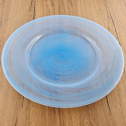 Plato cargador Red Pomegranate 13" turquesa miniatura 5