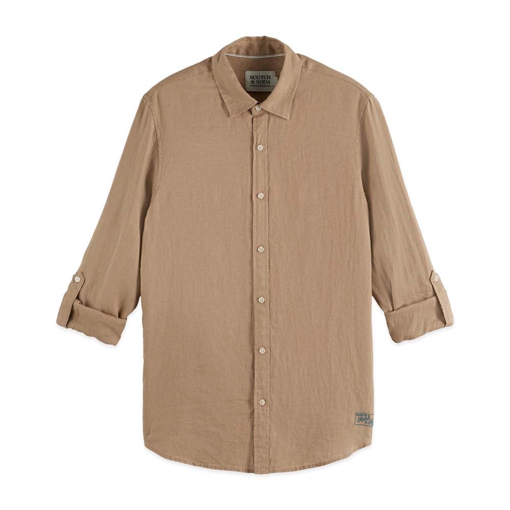 Scotch & Soda Linen LS Shirt Camisa Hombre