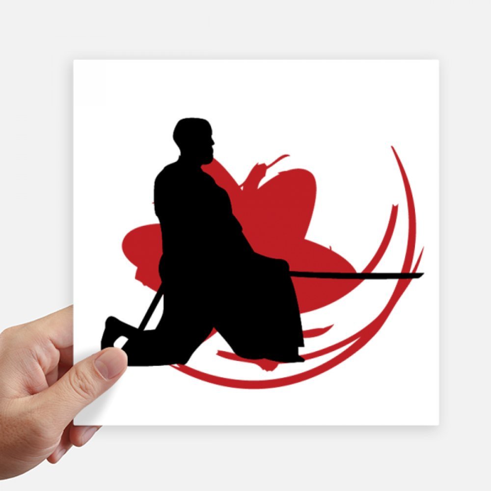 Sticker Samouraï Japonais pour Customiser Ordinateur Portable et Protéger une Valise 4Pcs