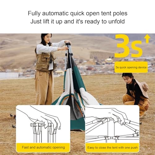 Carpa automática tipo pop up hexagonal para camping miniatura 3