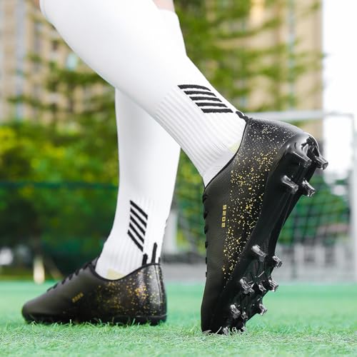 Image of Mens Soccer Cleats Womens Indoor Soccer Shoes Wide Baseball Turf Shoes Adult Youth Rugby Shoes Big Boys Small Spikes AG TF Football Boots
