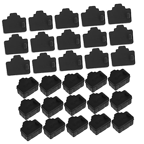NUOBESTY 50piezas Tapones Cubiertas Ethernet Silicona Protector para Pc Routers TV Compacto Práctico
