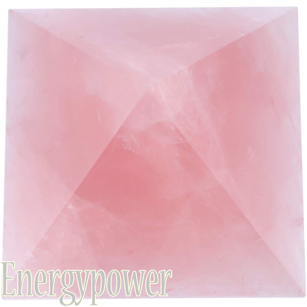 Amazon.co.jp: EnergyPower ローズクォーツ ピンク水晶ピラミッド 特大