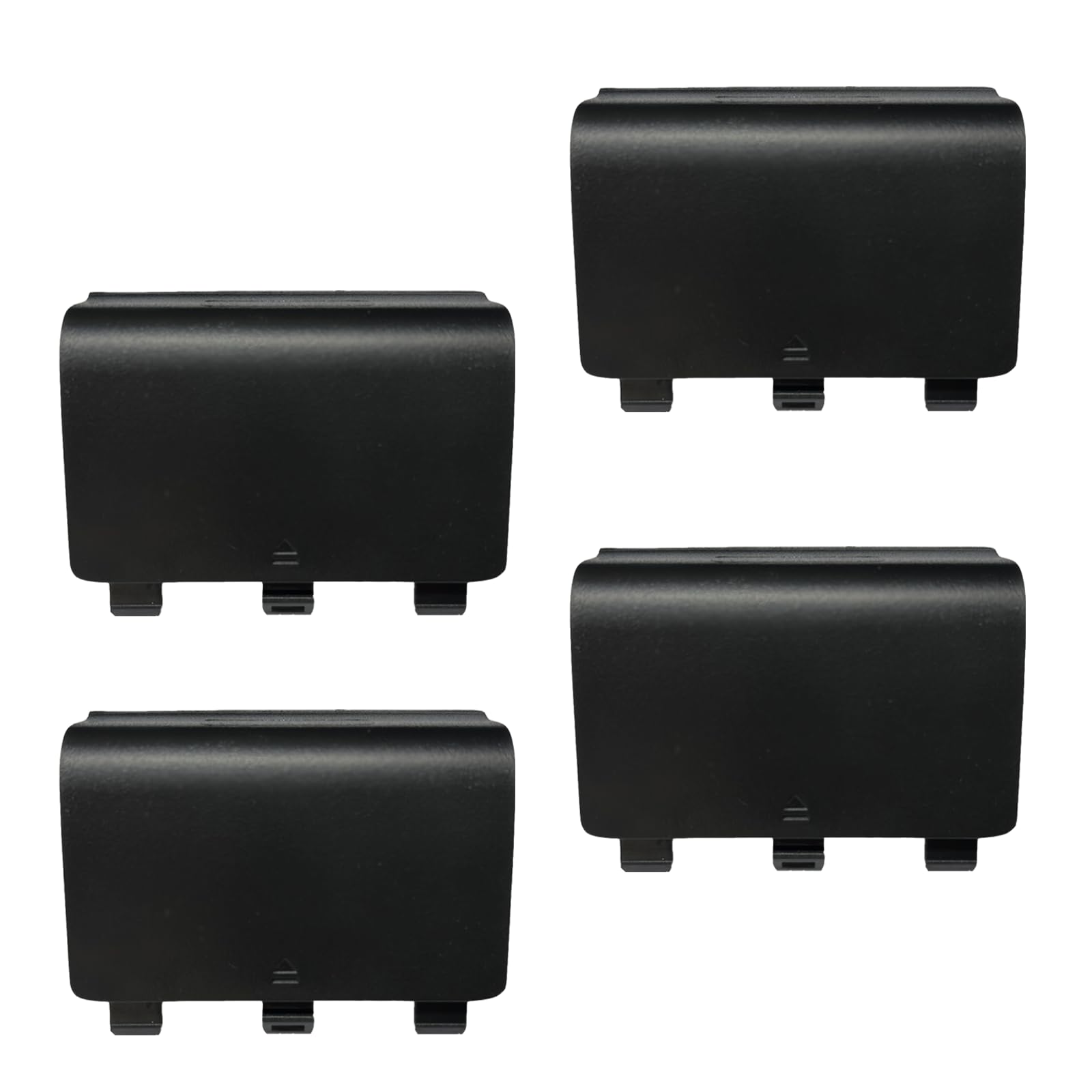 4 Pack Battery Back Cover for Xbox One/One X/One S Controller, One Controller Battery Cover Door Battery Back Shell Repair Part Compatible with Xbox One/One X/One S Controller (Black)