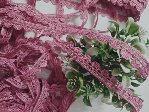 Image of Swag White Cotton Trim Laces and Borders Material for Saree Border, Suit, Kurta, Dupatta, Blouse, Gown, Lehenga & Neckline (Dark Peach, 9 Meter)
