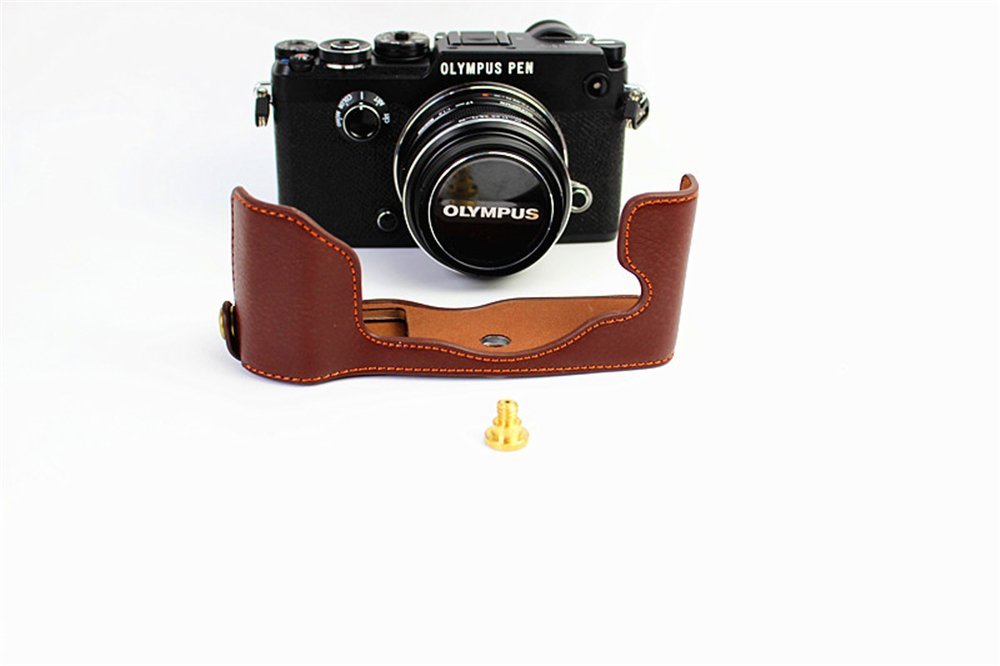 OLYMPUS PEN FV ハーフサイズフィルムカメラ ケース・キャップ付き