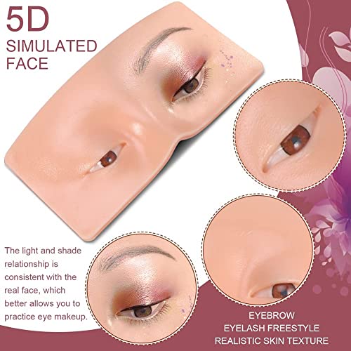 Jwxno Makeup Practice Face Board, face dummy for makeup practice, Practice Skin Board,for Makeup Practice Mask Skin Face Eye Makeup Practice for Beginner Makeup Artist The... - Image 4