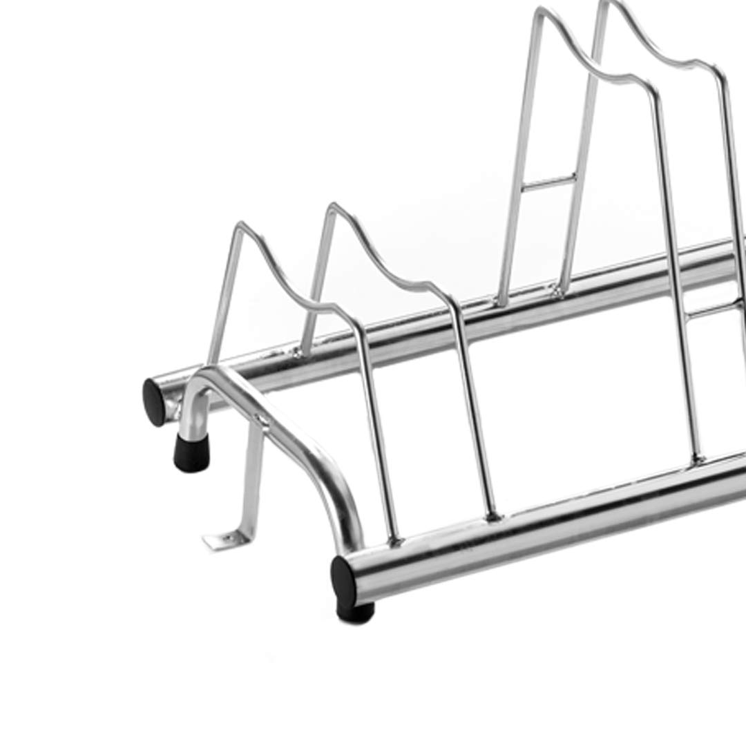 Andrys Rastrelliera Biciclette con Staffa di Fissaggio - Porta Bici da Terra con Posteggio Alto e Basso per Bici con Freni a Disco e Ruote fino a 8cm - Acciaio Zincato a Freddo (Argento)
