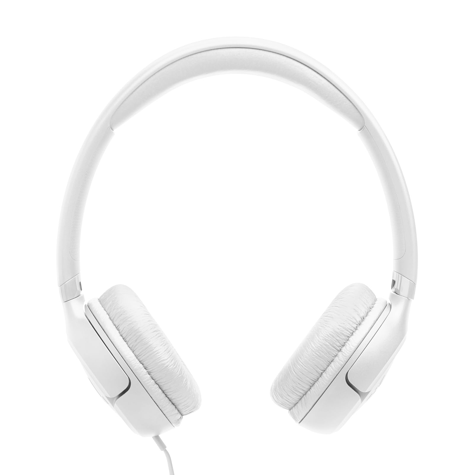 JBL Tune 530 C, Przewodowe Słuchawki Nauszne, Białe | Mikrofonem, Komfortowym Dopasowanie, JBL Pure Bass, Złączem USB-C, Składaną Konstrukcją i Nieplączącym się Kablem
