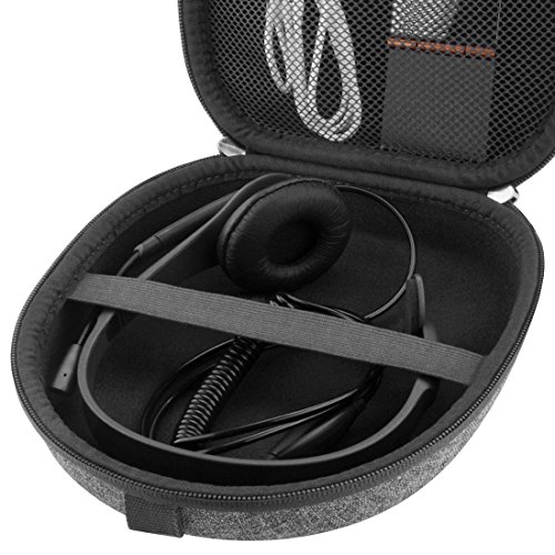 Linkidea Headphones Carrying Case Compatible With Vxi Blueparrott B550-Xt (204165-C), B450-Xt, B350-Xt, B250-Xts, B250-Xt Case, Protective Hard Shell Travel Bag With Cable, Charger Storage (Gery) #TOP4
