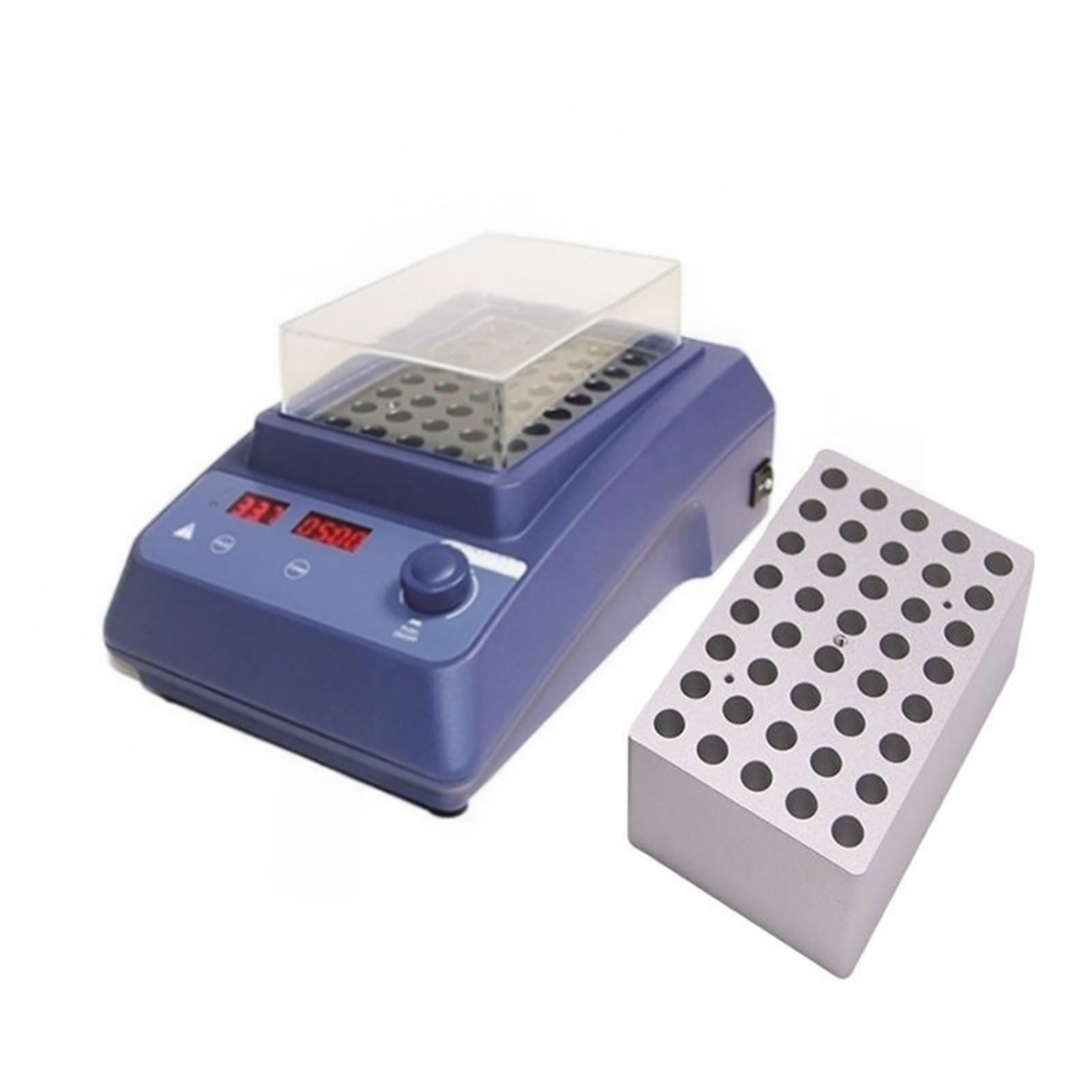 Centrífuga de sobremesa de laboratorio, Baño seco 120 ℃ PCR incubadora de calefacción Mini termostato de laboratorio 0,2/0,5/1,5/2/5/15/50ml equipo de calefacción de laboratorio(5ml tubes 45holes)