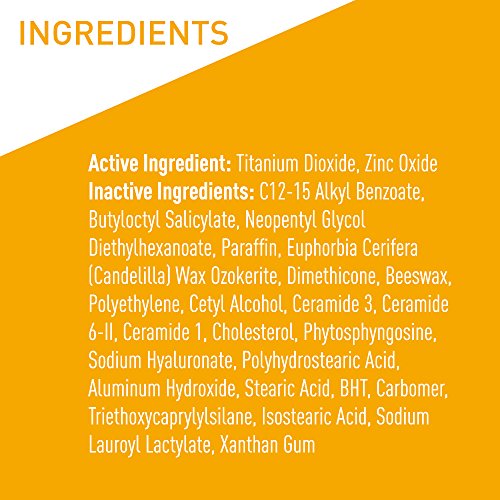 Cerave Mineral Sunscreen Stick For Kids & Adults | 100% Mineral Sunscreen, Zinc Oxide & Titanium Dioxide With Hyaluronic Acid And Ceramides | Broad Spectrum Spf 50 | Fragrance Free | 0.47 Ounce #TOP6