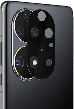 Microsonic Huawei P50 Pro Kamera Lens Koruma Cam  V2 Siyah [P50 Pro ile Uyumlu Ekran Koruyucu]