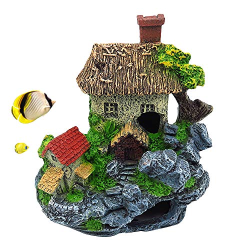 PINVNBY Fish Hideout House Betta Cave Aquarium Rocks Landscape Decorations Resin Hollow Tree Trunk O PINVNBY Fish Hideout House Betta Cave Aquarium Rocks Landscape Decorations Resin Hollow Tree Trunk O
