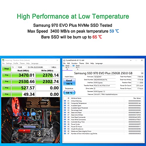 Image of Internal Solid State Drives - Compatible with samsung 960 970 evo pro wd black and more | M2 Key M and AHCI SSD to PCIe 4X 8X 16x Adapter PCB Compatible with Samsung 960 970 EVO PRO WD Black a