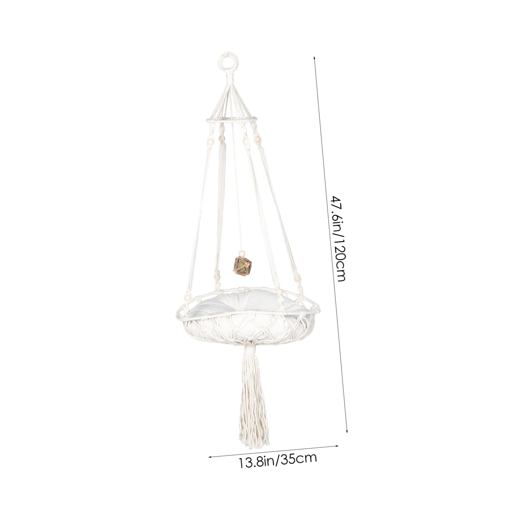 TOYANDONA Amaca per Gatti Intrecciata a Mano, Letto Sospeso Boho