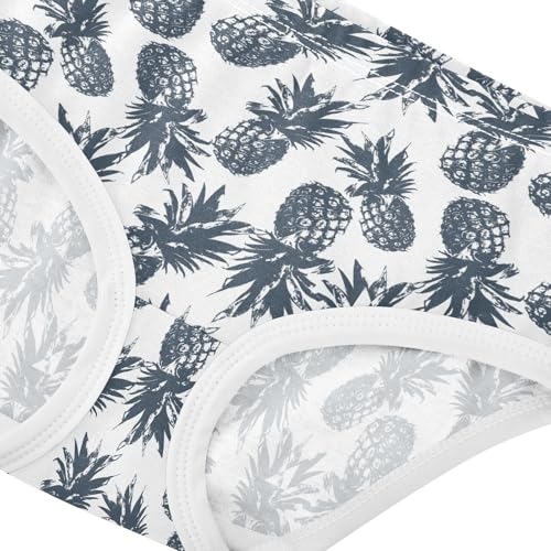 Girls' Underwear Tropical Pineaple Cotton Stretch Comfort Toddler Panties4