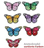 crocs anstecker schmetterling  FASCHING 52051 Pin Schmetterling sortiert Anstecker Brosche NEU/OVP