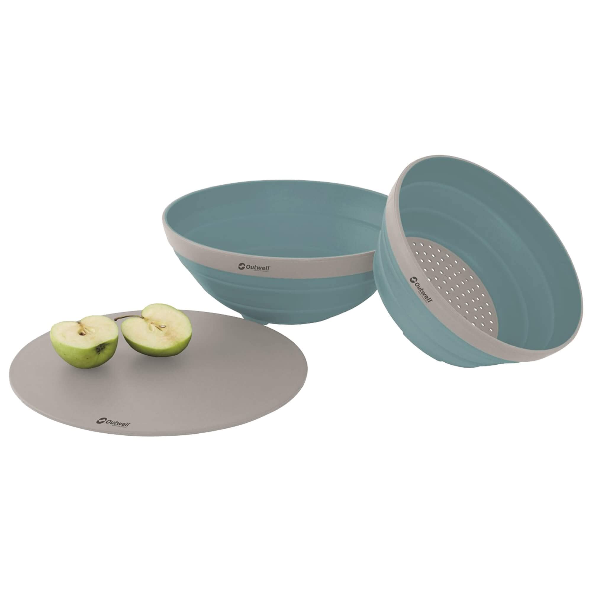 Outwell Collaps Schüssel- und Sieb-Set Classic Blue