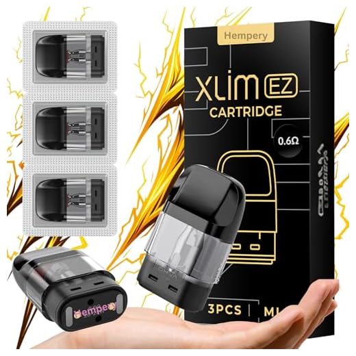 XLIM EZ Pod Kit Cartridge 0.6 Ohm Pods XLml COMPATIBLE With 9 Devices E-Cigarettes Replacement Pods 3 Pack E-liquids | Large Capacity Pod System - Long Coil Lifespan - NO Nicotine (XL 0.6 Ohm)