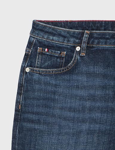Tommy Hilfiger Damen Jeans Hose Classic Straight Fit, Blau (Dark Blue), 28W/32L – Ansicht 4